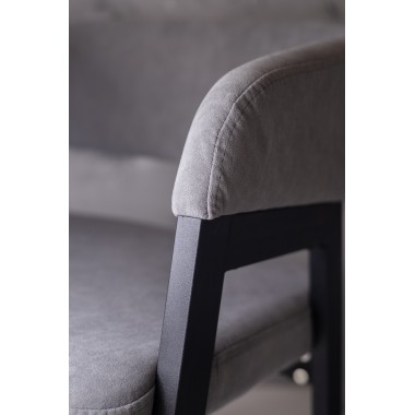 Стул-кресло Гранд 40, металл/ткань/экокожа