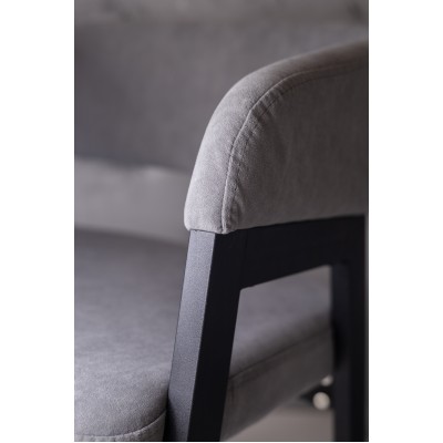 Стул-кресло Гранд 40, металл/ткань/экокожа