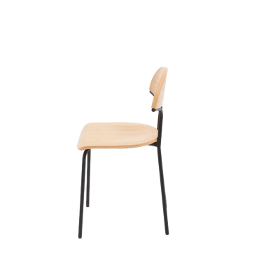 Стул кухонный Мадрид, металл/шпон дуба