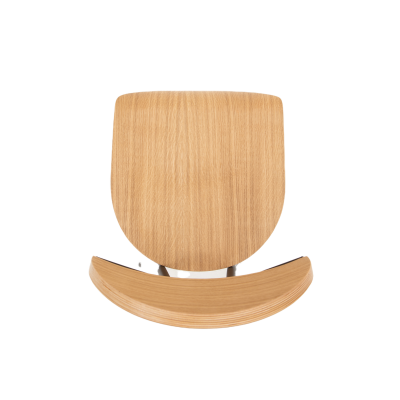 Стул кухонный Мадрид, металл/шпон дуба