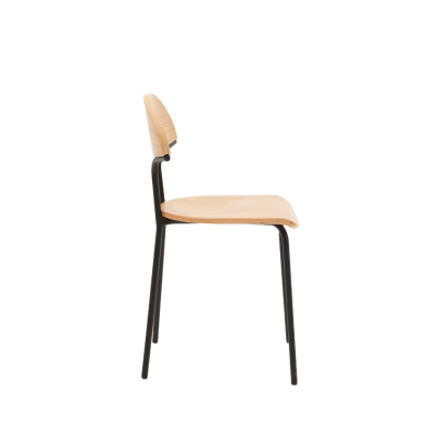 Стул кухонный Мадрид, металл/шпон дуба