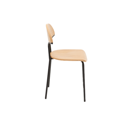 Стул кухонный Мадрид, металл/шпон дуба