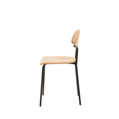 Стул кухонный Мадрид, металл/шпон дуба