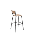 Барный стул Марсель, металл/гнутый шпон дуба