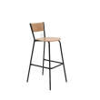 Барный стул Марсель, металл/гнутый шпон дуба