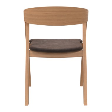 Стул деревянный с мягким сиденьем Хаки, бук