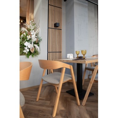 Стул деревянный с мягким сиденьем Хаки, бук