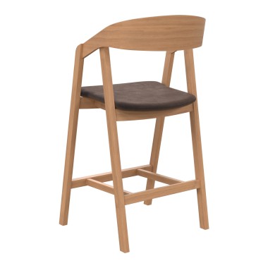 Стул барный деревянный Хаки, бук