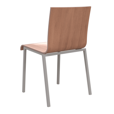 Стул кухонный Милан МК1, сталь/шпон бука