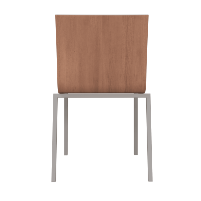 Стул кухонный Милан МК1, сталь/шпон бука