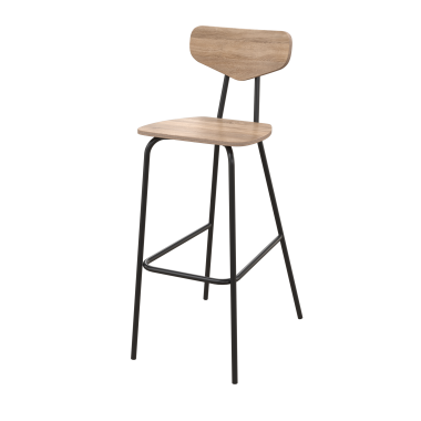 Барный стул Мельбурн Б, сталь/фанера/HPL