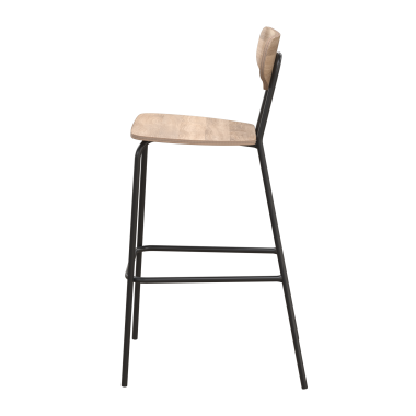 Барный стул Мельбурн Б, сталь/фанера/HPL