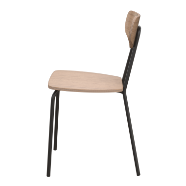 Стул кухонный Мельбурн, сталь/гнутый шпон дуба