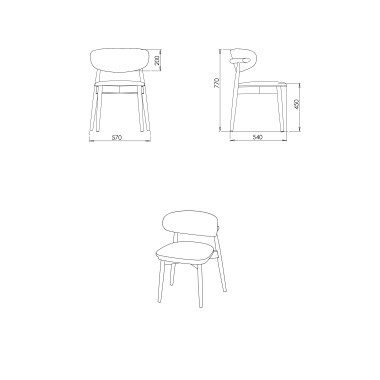 Стул деревянный Бодрум