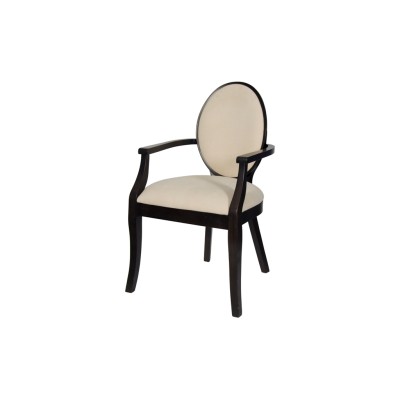 Стул-кресло Ницца, мягкий, массив бука/ткань/экокожа