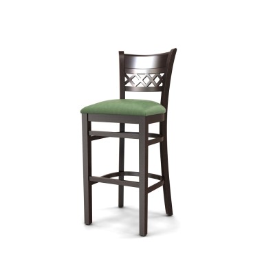 Барный стул Эдинбург, жесткое сиденье, массив бука