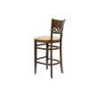 Барный стул Эдинбург, массив бука/ткань/экокожа