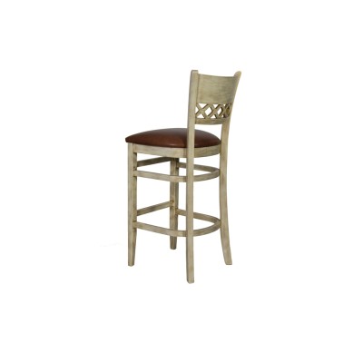 Барный стул Эдинбург, массив бука/ткань/экокожа