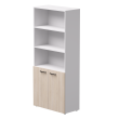 Шкаф для документов полузакрытый EVO 80 Белый/Дуб Соната