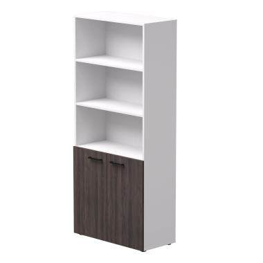 Шкаф для документов полузакрытый EVO 80 Белый/Дуб Пасадена