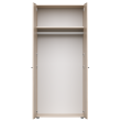 Шкаф распашной гардеробный глубокий EVO 60 Кашемир/Дуб Соната