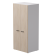 Шкаф распашной гардеробный глубокий EVO 60 Белый/Дуб Соната