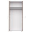Шкаф распашной гардеробный глубокий EVO 60 Белый/Дуб Соната