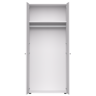 Шкаф распашной гардеробный глубокий EVO 60 Белый
