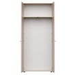 Шкаф распашной гардеробный узкий EVO 38 Кашемир/Дуб Соната