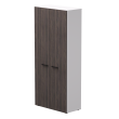 Шкаф распашной гардеробный узкий EVO 38 Белый/Дуб Пасадена
