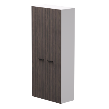 Шкаф распашной гардеробный узкий EVO 38 Белый/Дуб Пасадена
