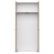 Шкаф распашной гардеробный узкий EVO 38 Белый/Дуб Соната