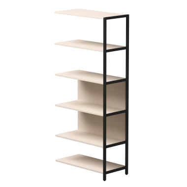 Полустеллаж металлический высокий EVO 184 Кашемир/Черный