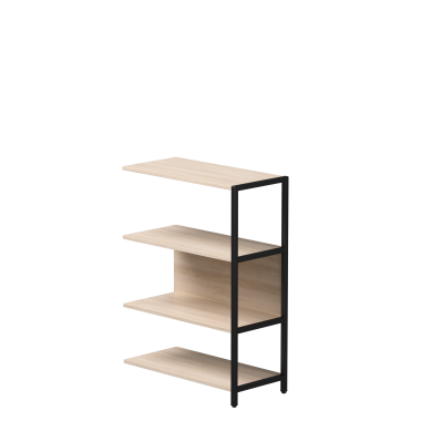 Полустеллаж металлический средний EVO 112 Дуб Соната/Черный