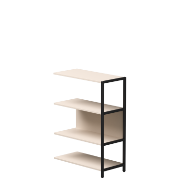 Полустеллаж металлический средний EVO 112 Кашемир/Черный