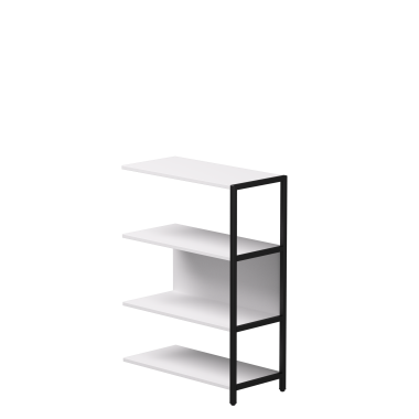 Полустеллаж металлический средний EVO 112 Белый/Черный