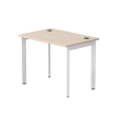 Стол письменный на металлокаркасе EVO 98, опоры 45гр Дуб Соната/Белый