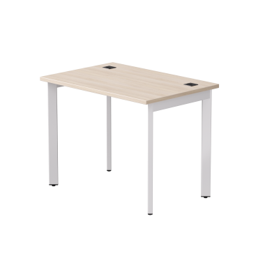 Стол письменный на металлокаркасе EVO 98, опоры 45гр Дуб Соната/Белый