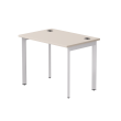 Стол письменный на металлокаркасе EVO 98, опоры 45гр Кашемир/Белый