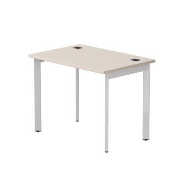 Стол письменный на металлокаркасе EVO 98, опоры 45гр Кашемир/Белый