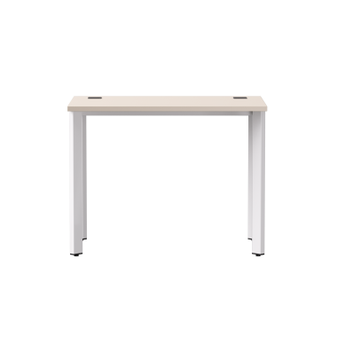 Стол письменный на металлокаркасе EVO 98, опоры 45гр Кашемир/Белый