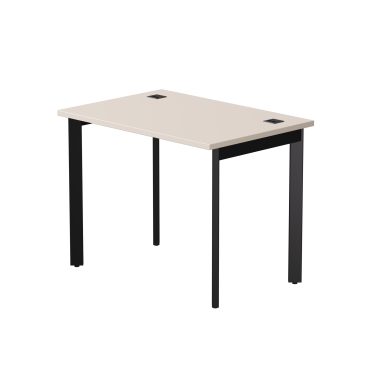 Стол письменный на металлокаркасе EVO 98, опоры 45гр Кашемир/Черный