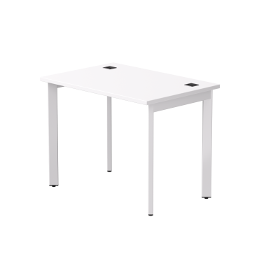 Стол письменный на металлокаркасе EVO 98, опоры 45гр Белый