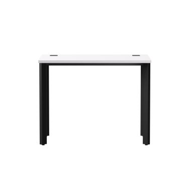 Стол письменный на металлокаркасе EVO 98, опоры 45гр Белый/Черный