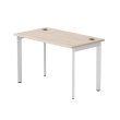Стол письменный на металлокаркасе EVO 118, опоры 45гр Дуб Соната/Белый