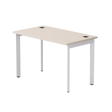 Стол письменный на металлокаркасе EVO 118, опоры 45гр Кашемир/Белый