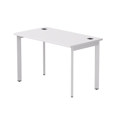 Стол письменный на металлокаркасе EVO 118, опоры 45гр Белый