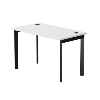 Стол письменный на металлокаркасе EVO 118, опоры 45гр Белый/Черный