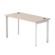Стол письменный на металлокаркасе EVO 138, опоры 45гр Дуб Соната/Белый