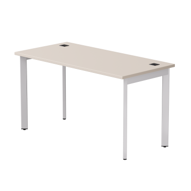 Стол письменный на металлокаркасе EVO 138, опоры 45гр Кашемир/Белый